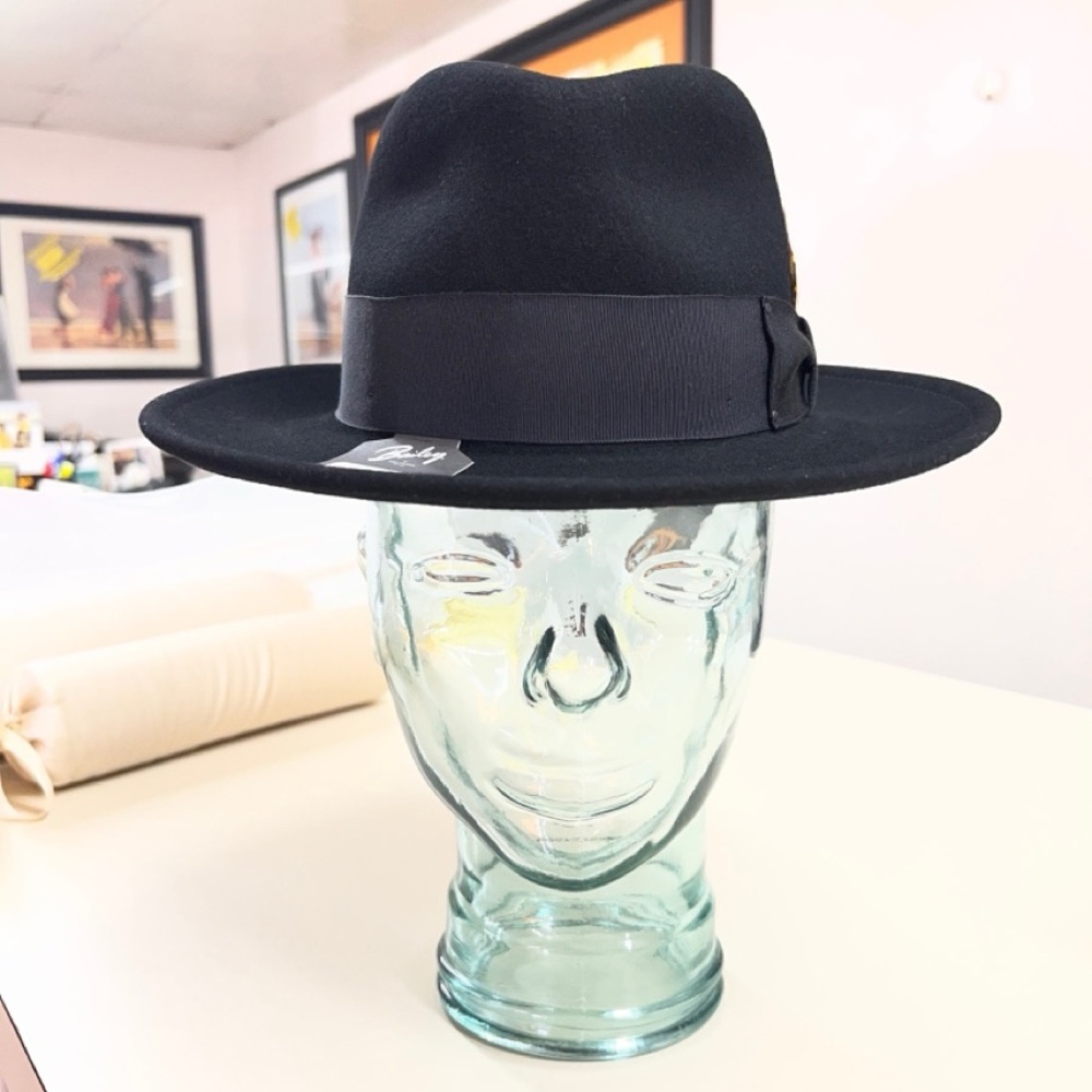 Men's Black Fedora Hat by